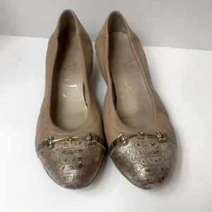 AGL Made In Italy Leather Stretch Heels sz 7